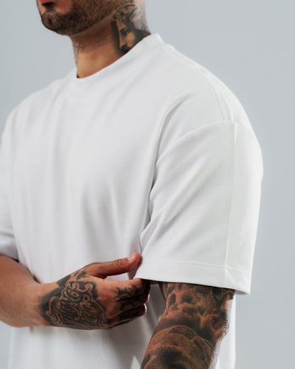 Camiseta Blanca Básica Regular - 300 Grs