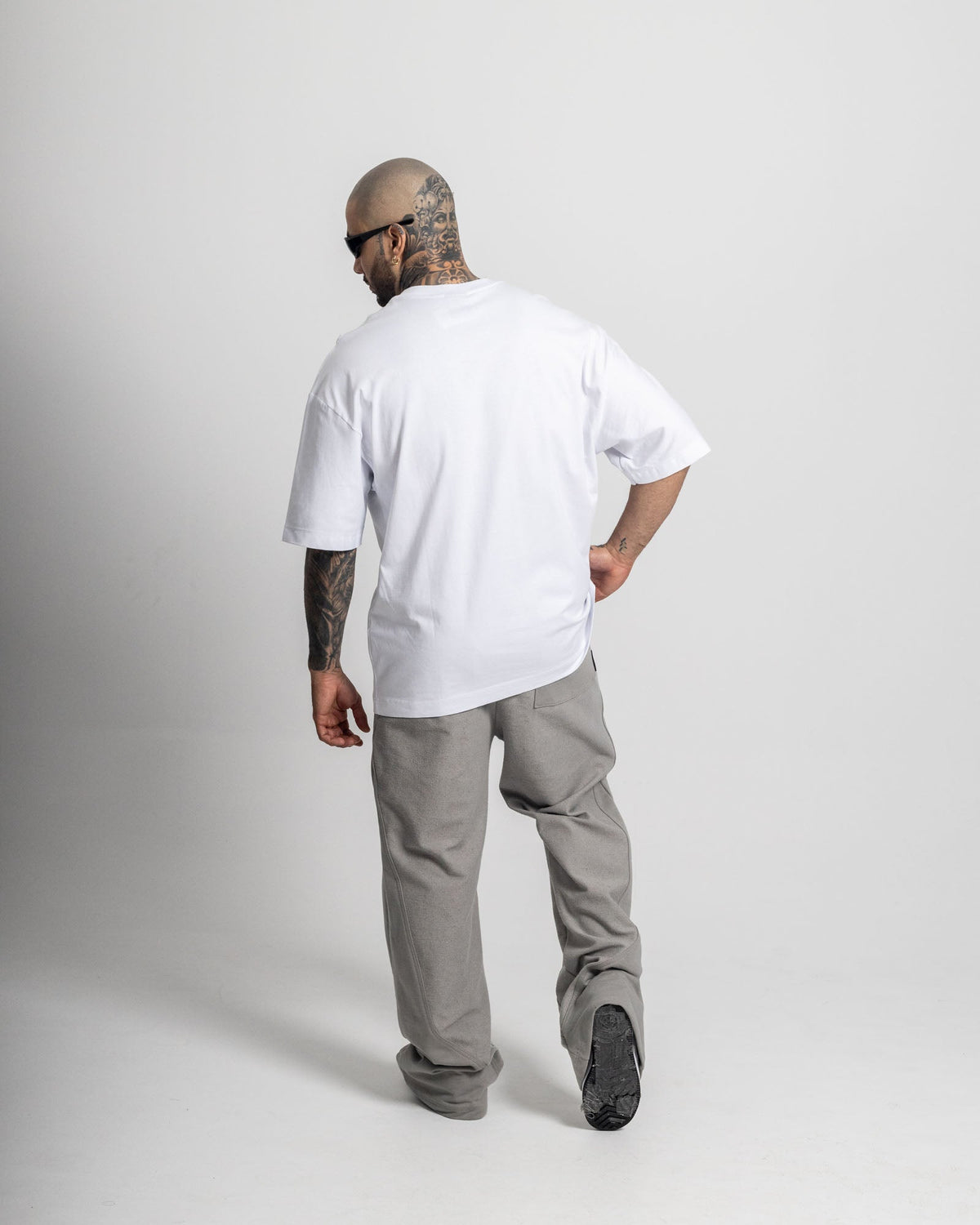 Camiseta básica blanca oversize